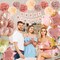 Rose Gold Birthday Decorations for Women and Girls, Rose Gold Party Decorations Set,Happy Birthday Banner, Metallic Rose Gold Confetti Balloons, Foil Balloons